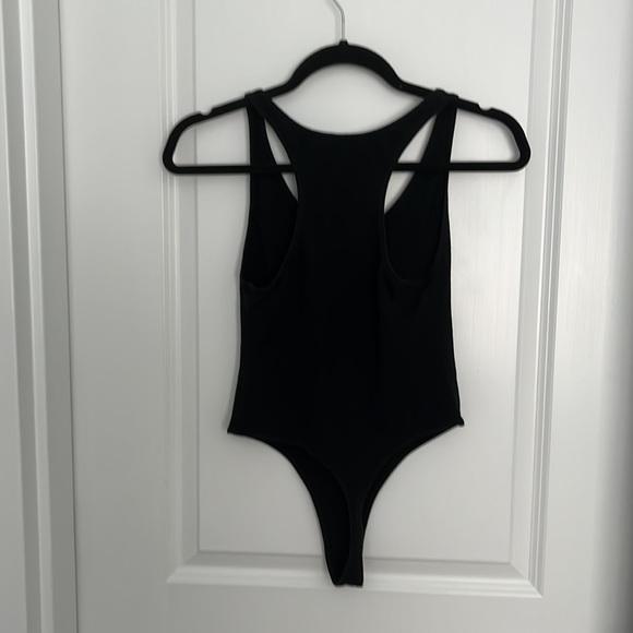 American apparel cotton black tank thong bodysuit - Picture 4 of 5